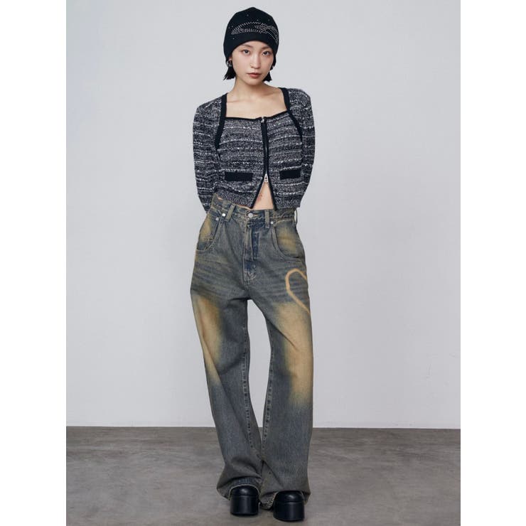 グラフィックルーズジーンズ[品番：MKSW0062143]｜EMODA（エモダ）の