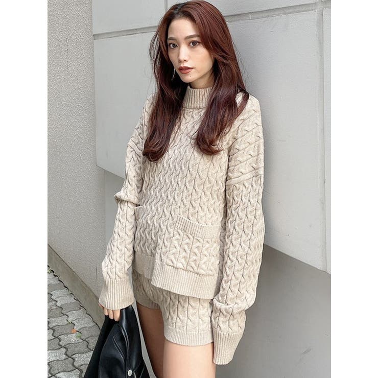 SETUP着用可】ケーブルpocketニット TOPS[品番：MKSW0039150]｜GYDA