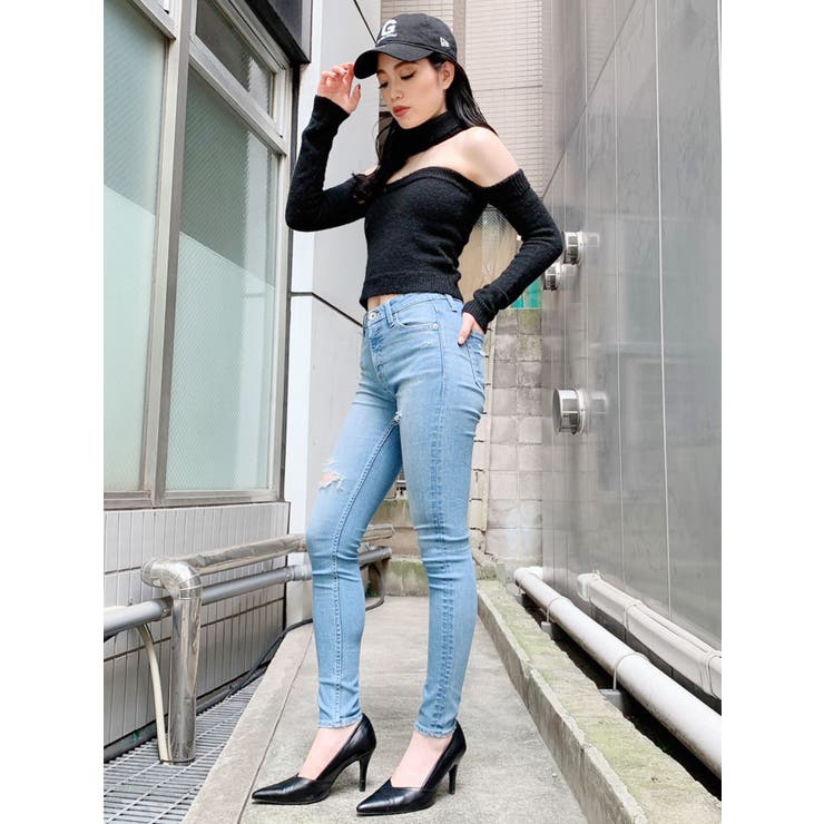 2WAYチョーカーベアニット TOPS[品番：MKSW0035591]｜GYDA（ジェイダ