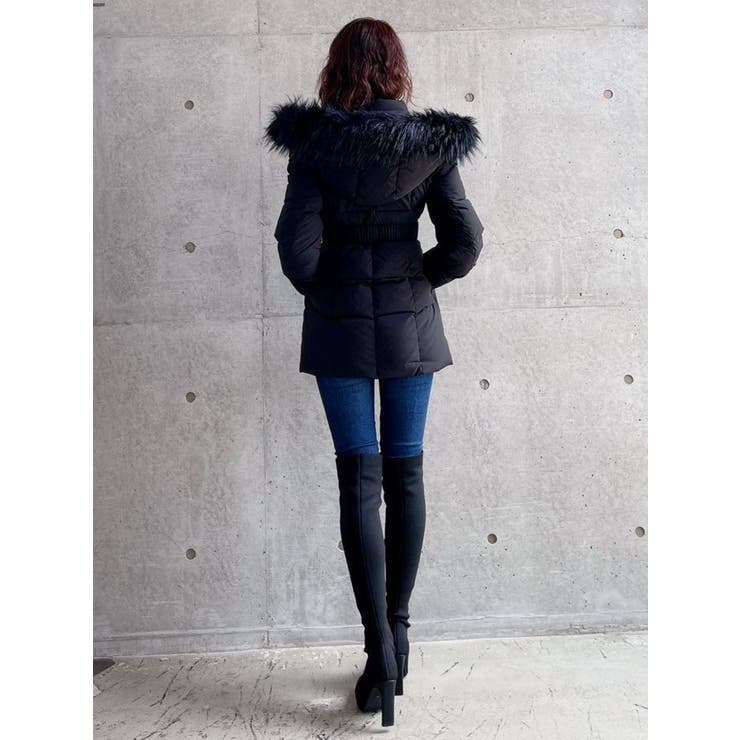 SymmetryGYDAベルト付きロングダウンコート[品番：MKSW0053601]｜GYDA