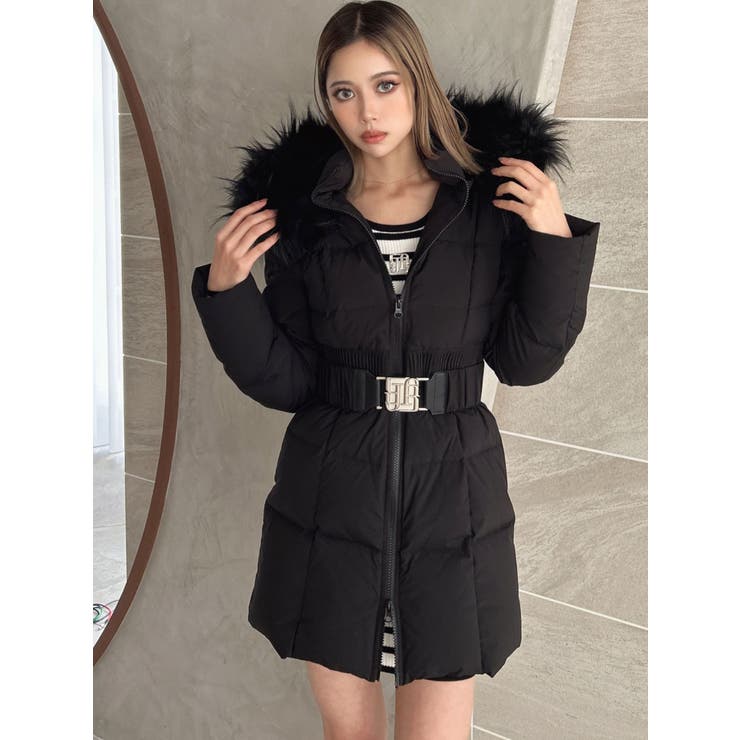 GYGYベルト付きロングダウンコート[品番：MKSW0060199]｜GYDA