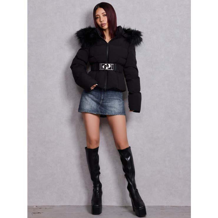 GDベルト付きショートダウンコート[品番：MKSW0066480]｜GYDA