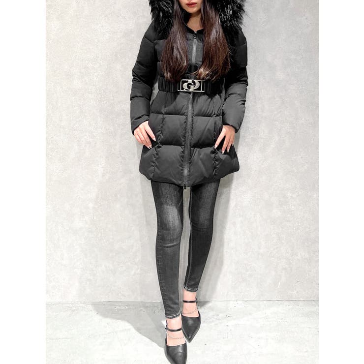 TINY】GDベルト付きロングダウンコート[品番：MKSW0066519]｜GYDA