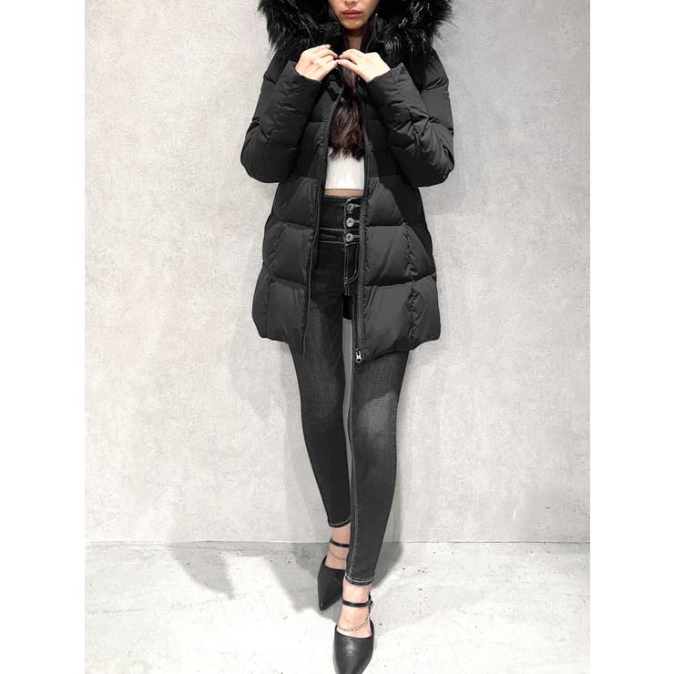 TINY】GDベルト付きロングダウンコート[品番：MKSW0066519]｜GYDA