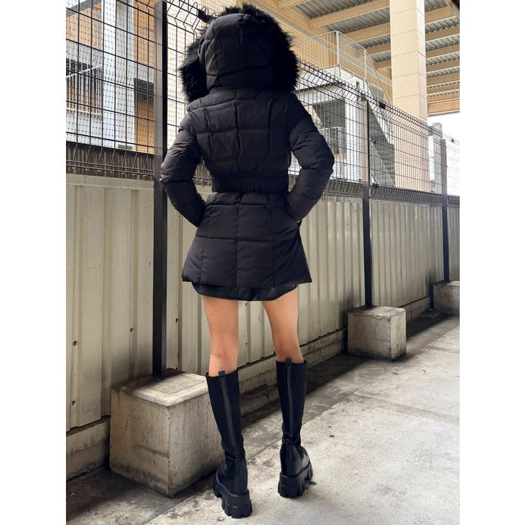 TINY】GDベルト付きロングダウンコート[品番：MKSW0066519]｜GYDA