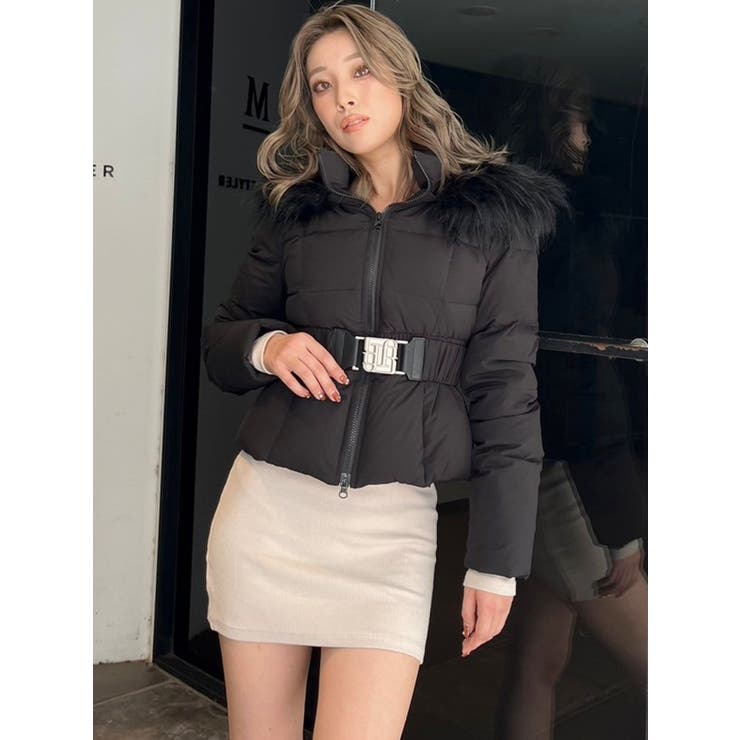 GYGYベルト付きショートダウンコート[品番：MKSW0062063]｜GYDA