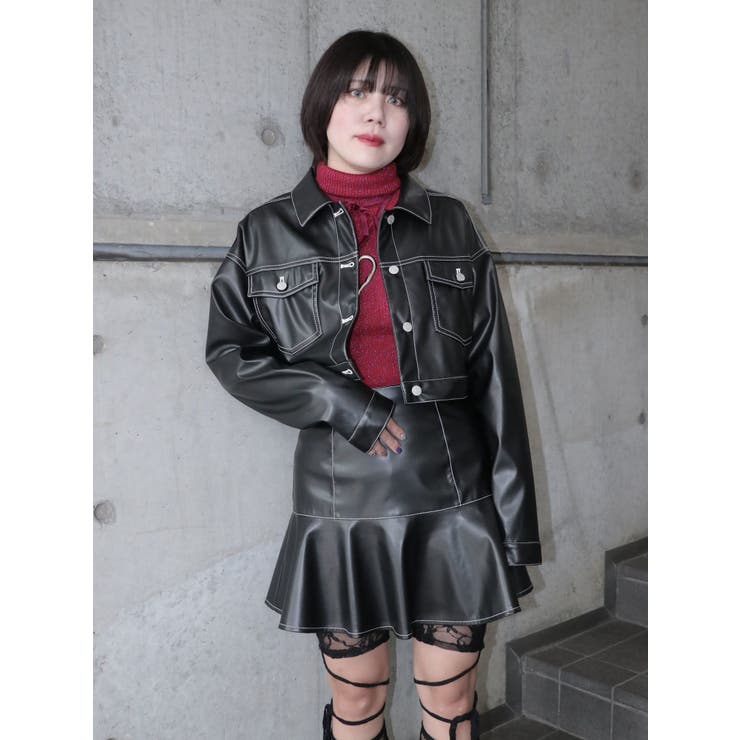 マルチWAYフェイクレザーセットアップ[品番：MKSW0061516]｜jouetie