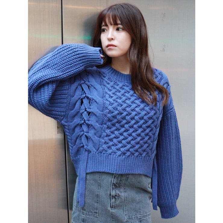 リボンケーブルニット[品番：MKSW0049258]｜MURUA（ムルーア）の