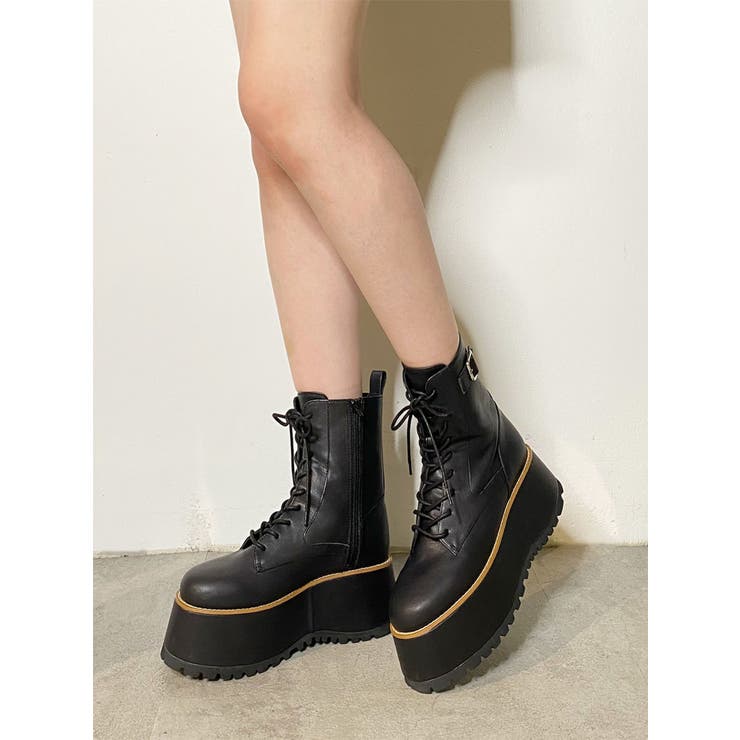 レースアップブーツ[品番：MKSW0059004]｜MURUA（ムルーア）の