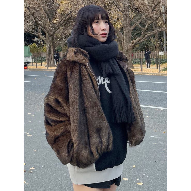 フェイクファーブルゾン[品番：MKSW0061590]｜MURUA（ムルーア）の