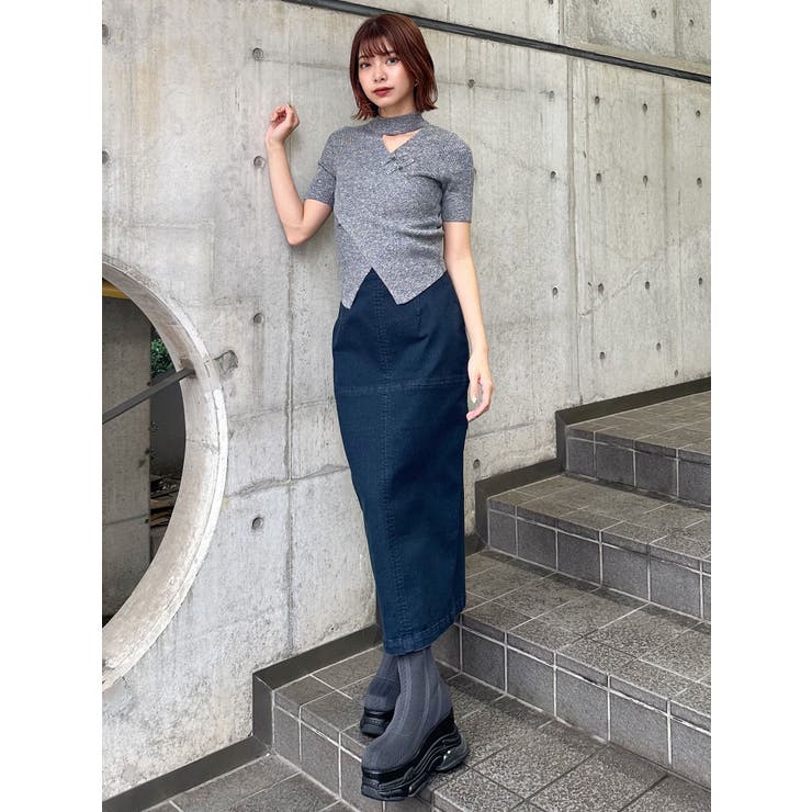 マルチウェイZIPデニムスカート[品番：MKSW0064472]｜MURUA（ムルーア