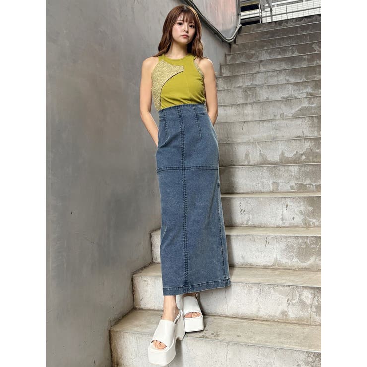 マルチウェイZIPデニムスカート[品番：MKSW0064472]｜MURUA（ムルーア