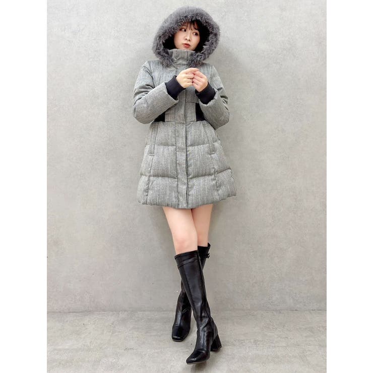 ウエストマークレディダウンコート[品番：MKSW0067664]｜dazzlin