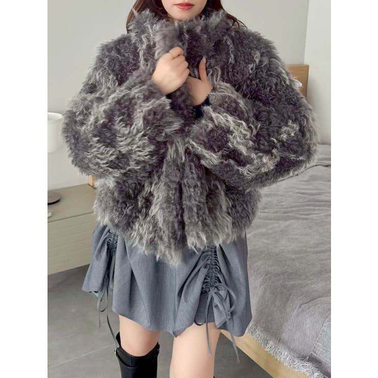 カールエコファーブルゾン[品番：MKSW0067016]｜dazzlin（ダズリン）の