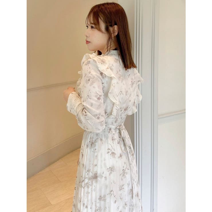 フラワープリーツワンピース[品番：MKSW0061746]｜dazzlin（ダズリン