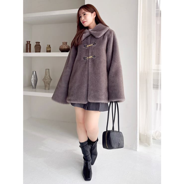 20周年記念復刻！】ビットミドルミンクライクファーコート[品番