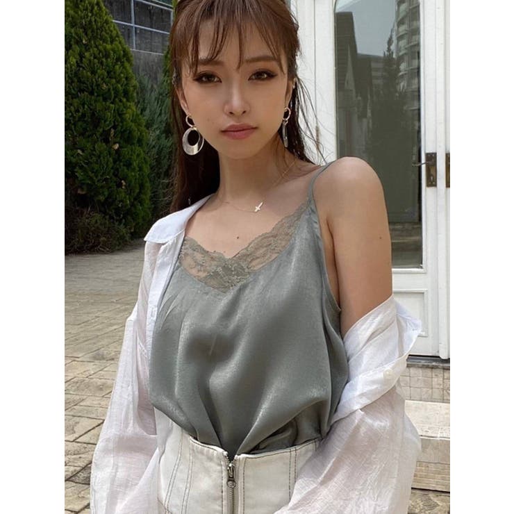 レースサテンキャミソール[品番：MKSW0037152]｜RESEXXY（リゼクシー