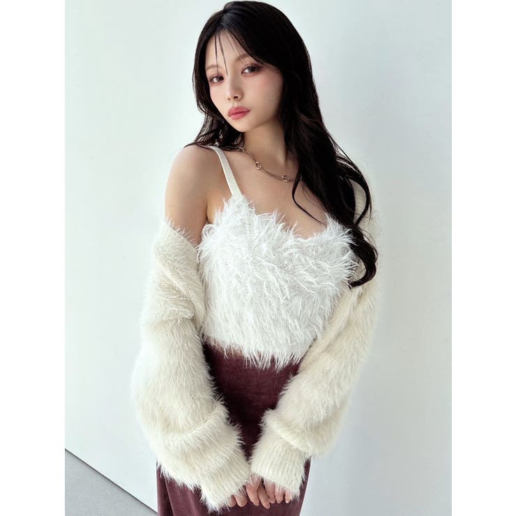 シャギーニットキャミソール[品番：MKSW0059480]｜RESEXXY（リゼクシー