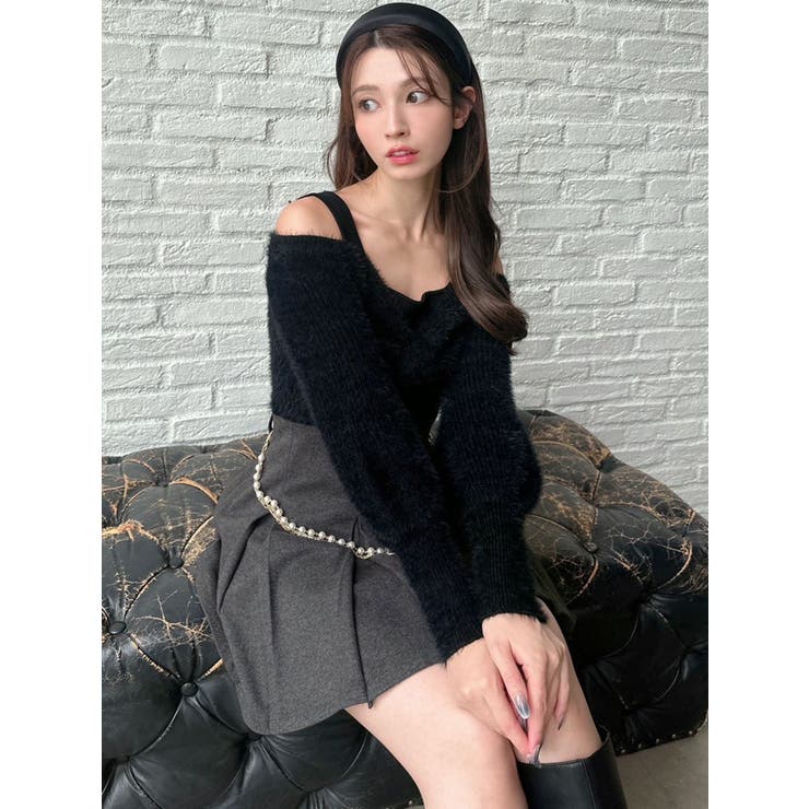 シャギーレイヤードニットトップス[品番：MKSW0059922]｜RESEXXY