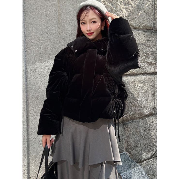 リボンデザインダウンジャケット[品番：MKSW0067324]｜RESEXXY