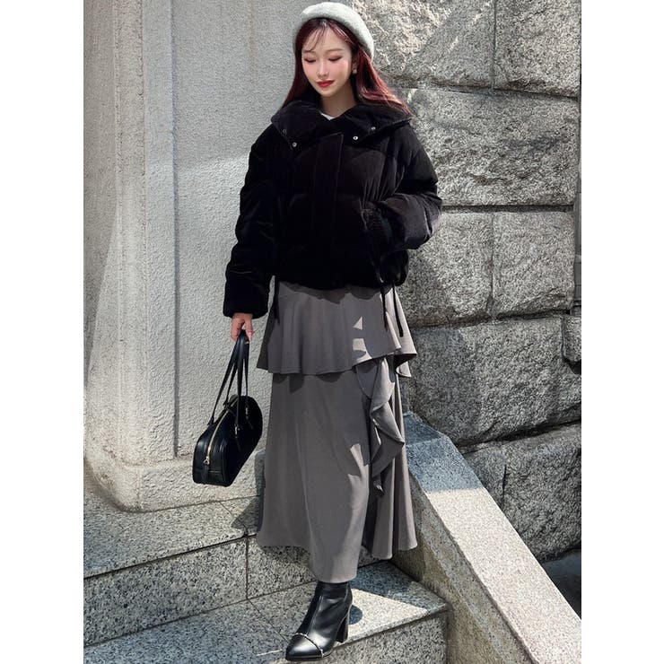 リボンデザインダウンジャケット[品番：MKSW0067324]｜RESEXXY