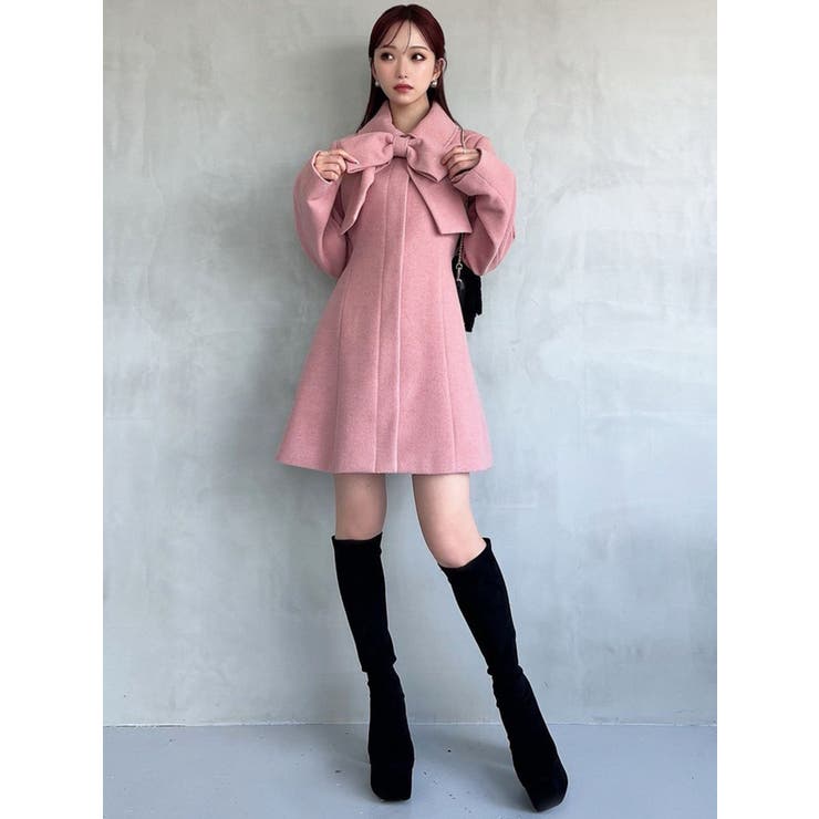 追加生産分】ビッグリボンミディコート[品番：MKSW0068337]｜RESEXXY