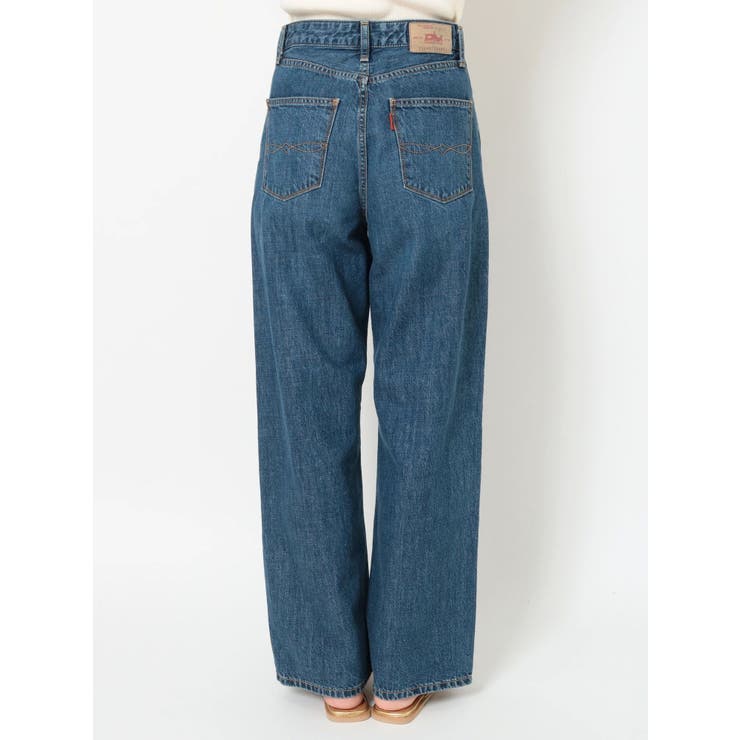 ハイウエストオーガニックコットンルーズデニム[品番：MKSW0048784