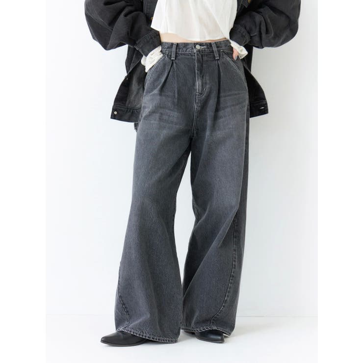 ウエストタックカーブデニム[品番：MKSW0065961]｜Ungrid（アン