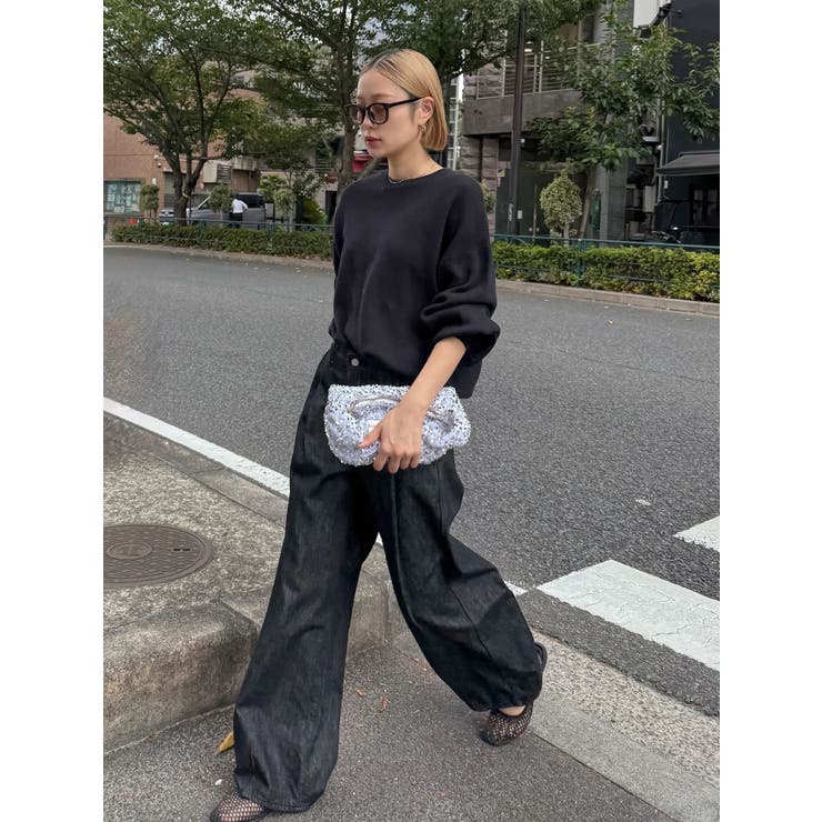 タックデザインカーブデニム[品番：MKSW0066343]｜Ungrid（アン