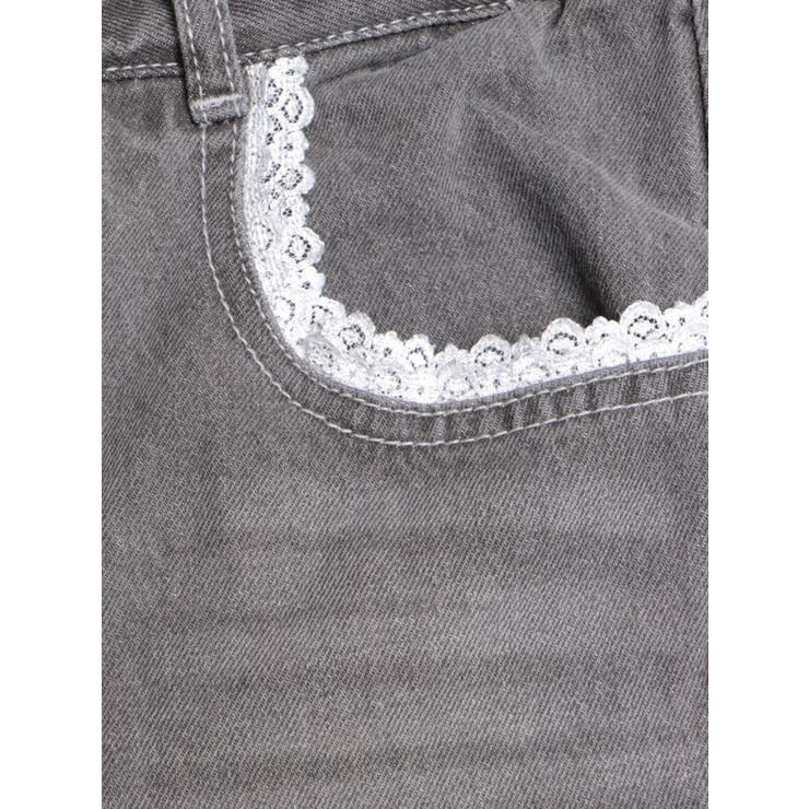 バレルレッグリボンデニムパンツ[品番：MKSW0067860]｜merry jenny