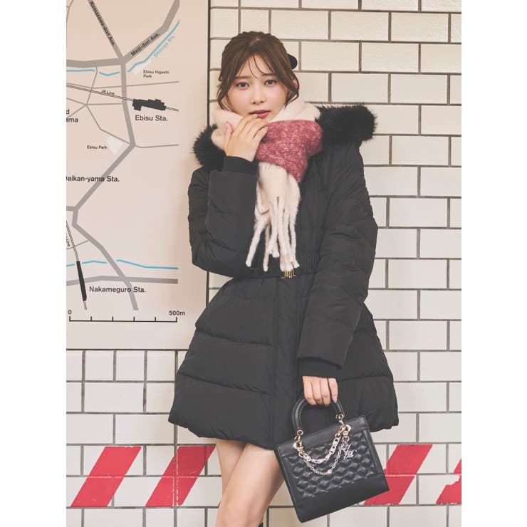 フェイクファーフードレディダウンコート[品番：MKSW0066771]｜EATME