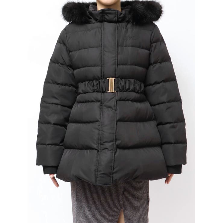 フェイクファーフードレディダウンコート[品番：MKSW0066771]｜EATME