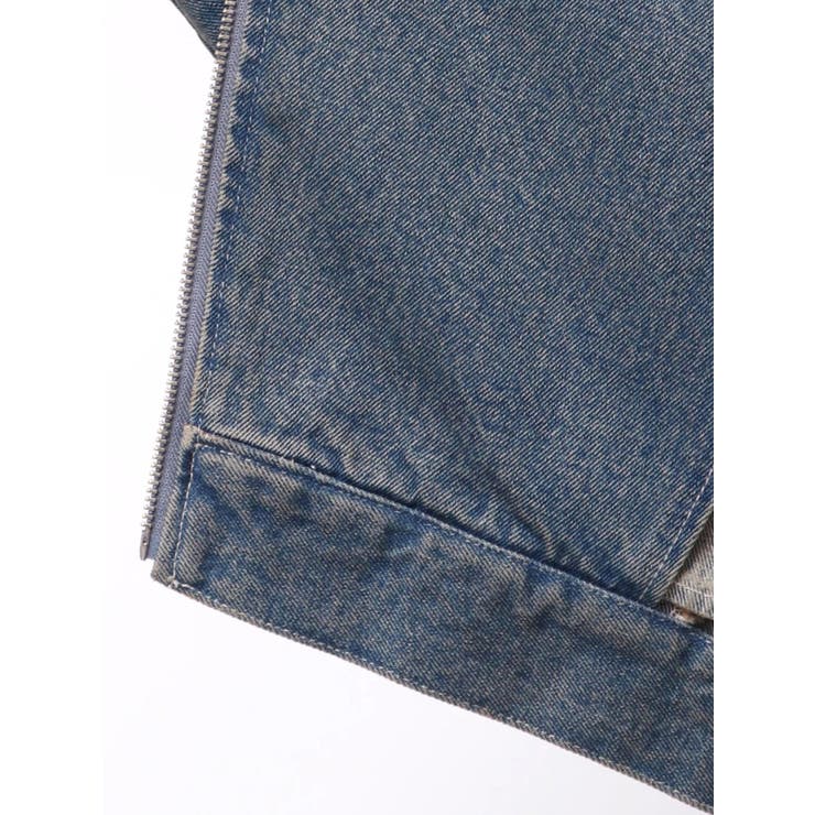 グラデーションデニムショートライダース【セットアップ着用可能