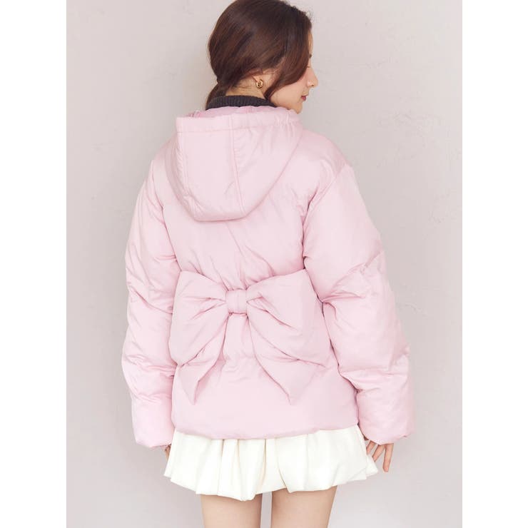 パフショートバックリボンブルゾン[品番：MKSW0066988]｜CALNAMUR