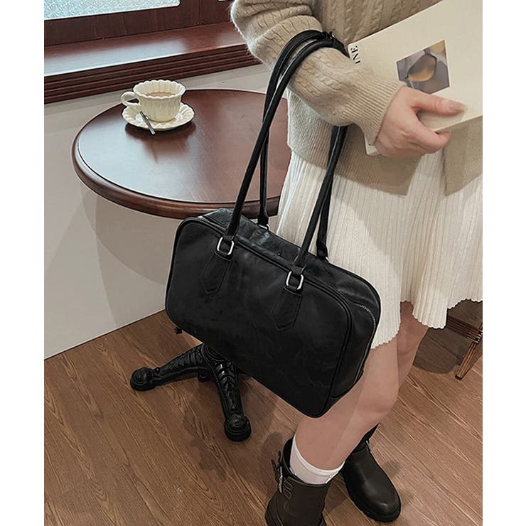 ロングハンドルボストンバッグトートバッグ[品番：II000012160