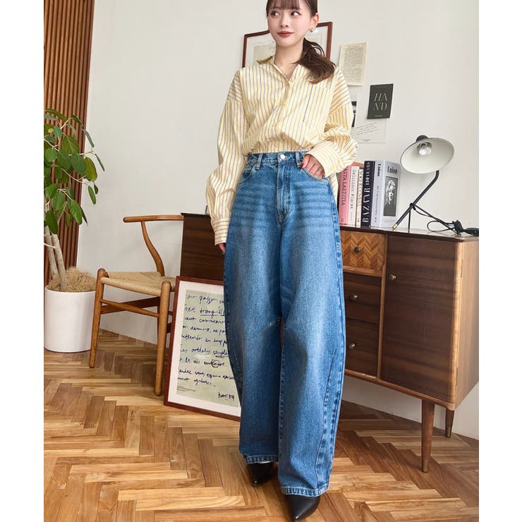 カーブデニム[品番：ERMW0000276]｜moment+（モーメントプラス）の