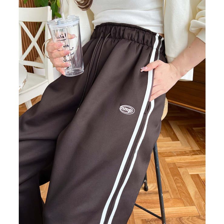 ロゴ刺繍トラックジャージパンツ[品番：ERMW0000279]｜moment+