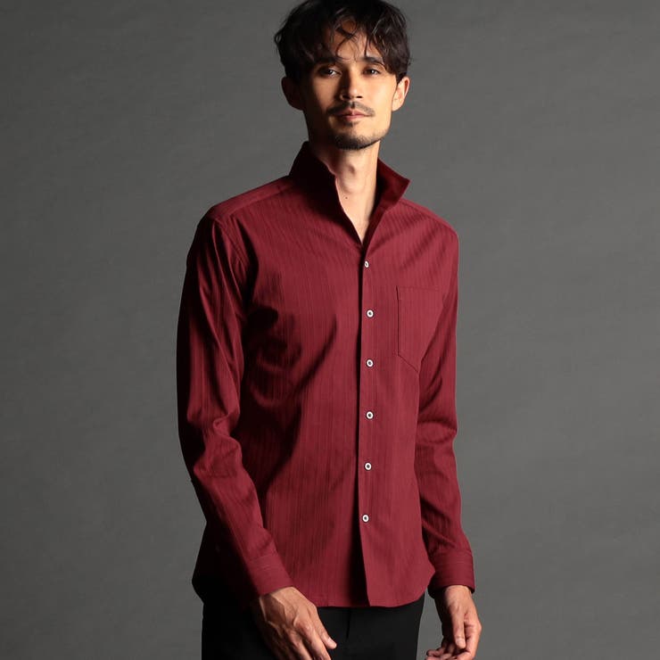 リバーシブルドビー スタンドカラーシャツ[品番：NICW0005847]｜NICOLE