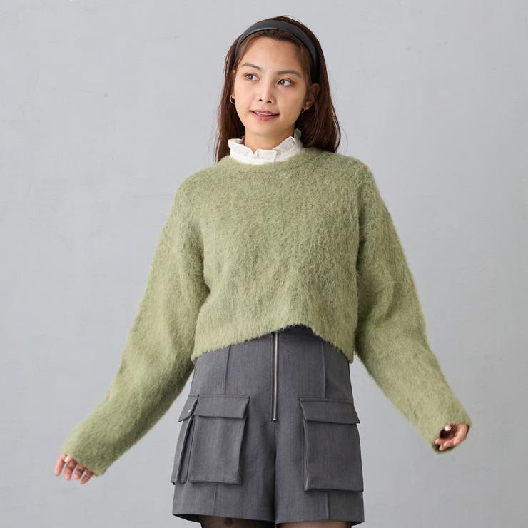 モヘアタッチニットプルオーバー[品番：NICW0006195]｜NICOLE（ニコル