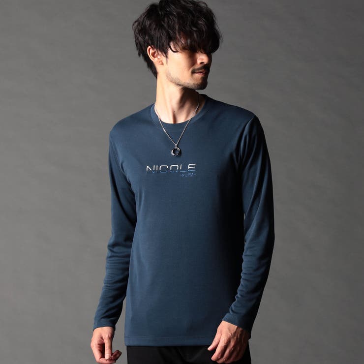 ロゴ刺繍長袖Tシャツ[品番：NICW0006971]｜NICOLE（ニコル）のメンズ