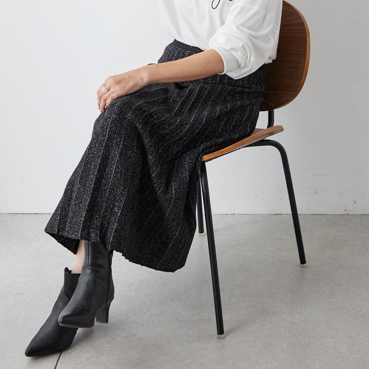 NAO】ラメプリーツニットスカート[品番：OLOW0014527]｜RMAF NICE