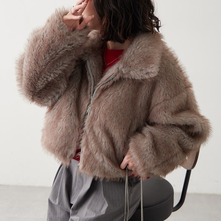 ミックスファー2WAYブルゾン[品番：OLOW0016878]｜RMAF NICE CLAUP