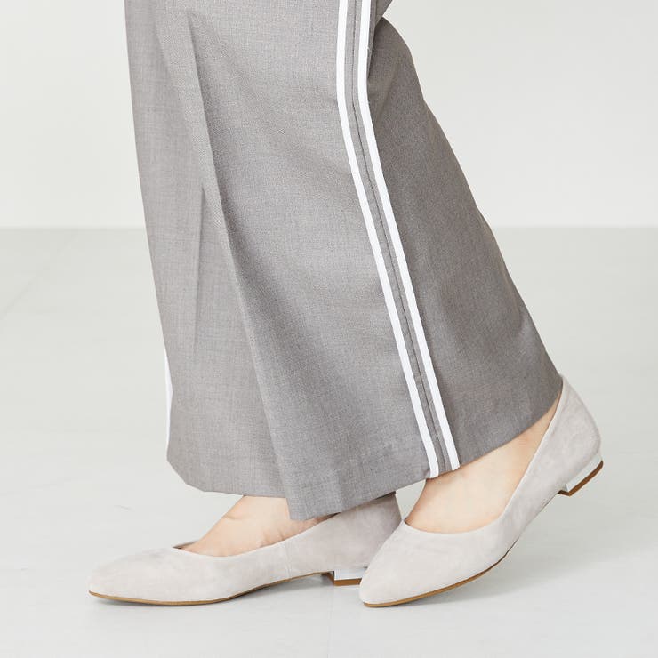 オリエンタルトラフィック》本革スエードフラットパンプス/R-6002[品番