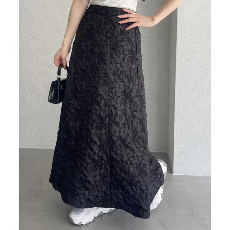 Eclat one】花柄 ふくれジャガード[品番：ORGW0009084]｜Eclat one