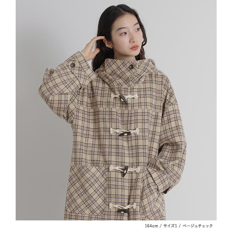 somari imaginationスタンドフードロングダッフルコート[品番