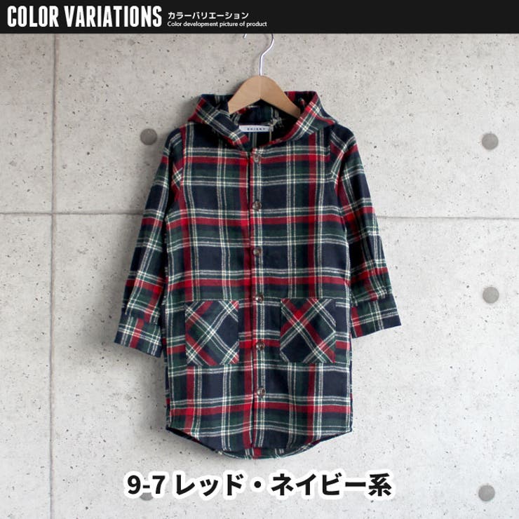 キッズ ネルシャツ シャツパーカー[品番：MSSK1627208]｜NEXT WALL