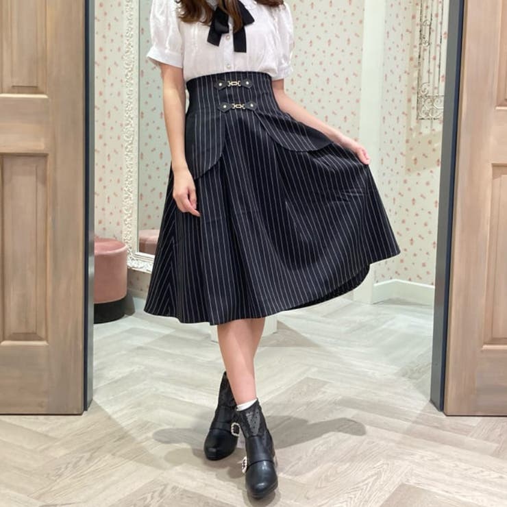 コルセット風デザインSK[品番：IGAW0001710]｜axes femme