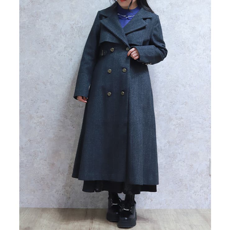 2WAYカラーロングコート[品番：IGAW0007087]｜axes femme