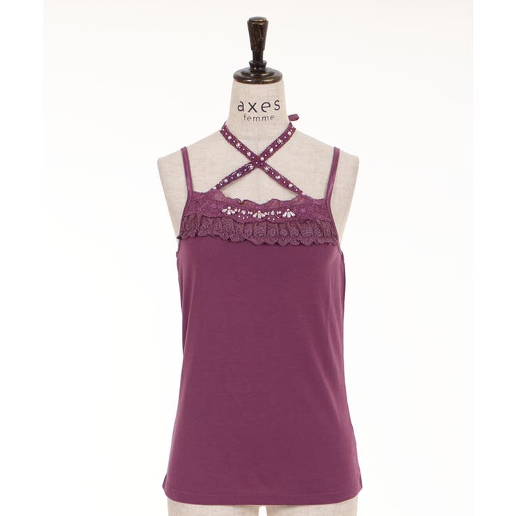 ストラップビジューキャミ[品番：IGAW0000251]｜axes femme