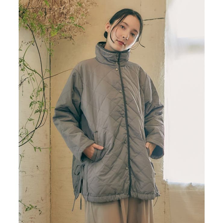 パイピング中綿コート[品番：IGAW0004304]｜axes femme（アクシーズ